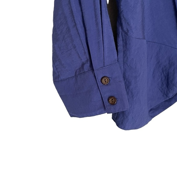 Coldwater Creek Blouse Violet Purple Buckle 3/4 Sleeve Size PXS - Picture 4 of 7